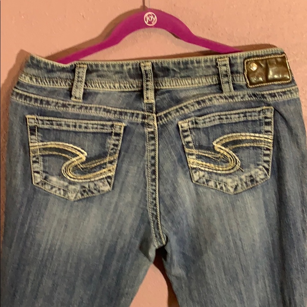 Silver Light Wash Bootcut Jeans Sz 32/30